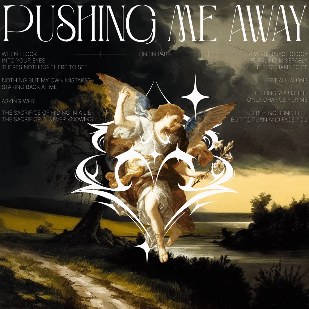 Pushing Me Away, cover art by Ethan Z. Lalla (2024), Trinidad and Tobago